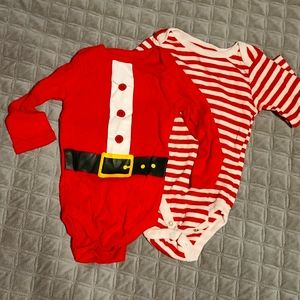 Santa / red onesies